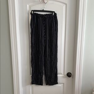 Striped Black and White Lounge Pants